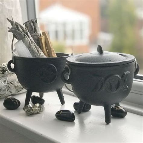 Building materials store witch cauldron